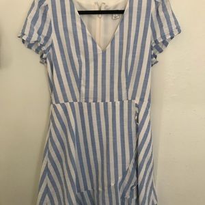 Jcrew striped faux wrap dress size 6